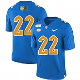 Pittsburgh Panthers 22 Darrin Hall Blue 150th Anniversary Patch Nike College Football Jersey Dzhi,baseball caps,new era cap wholesale,wholesale hats